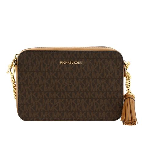 michael kors handbags brown and black|michael kors crossbody bag brown.